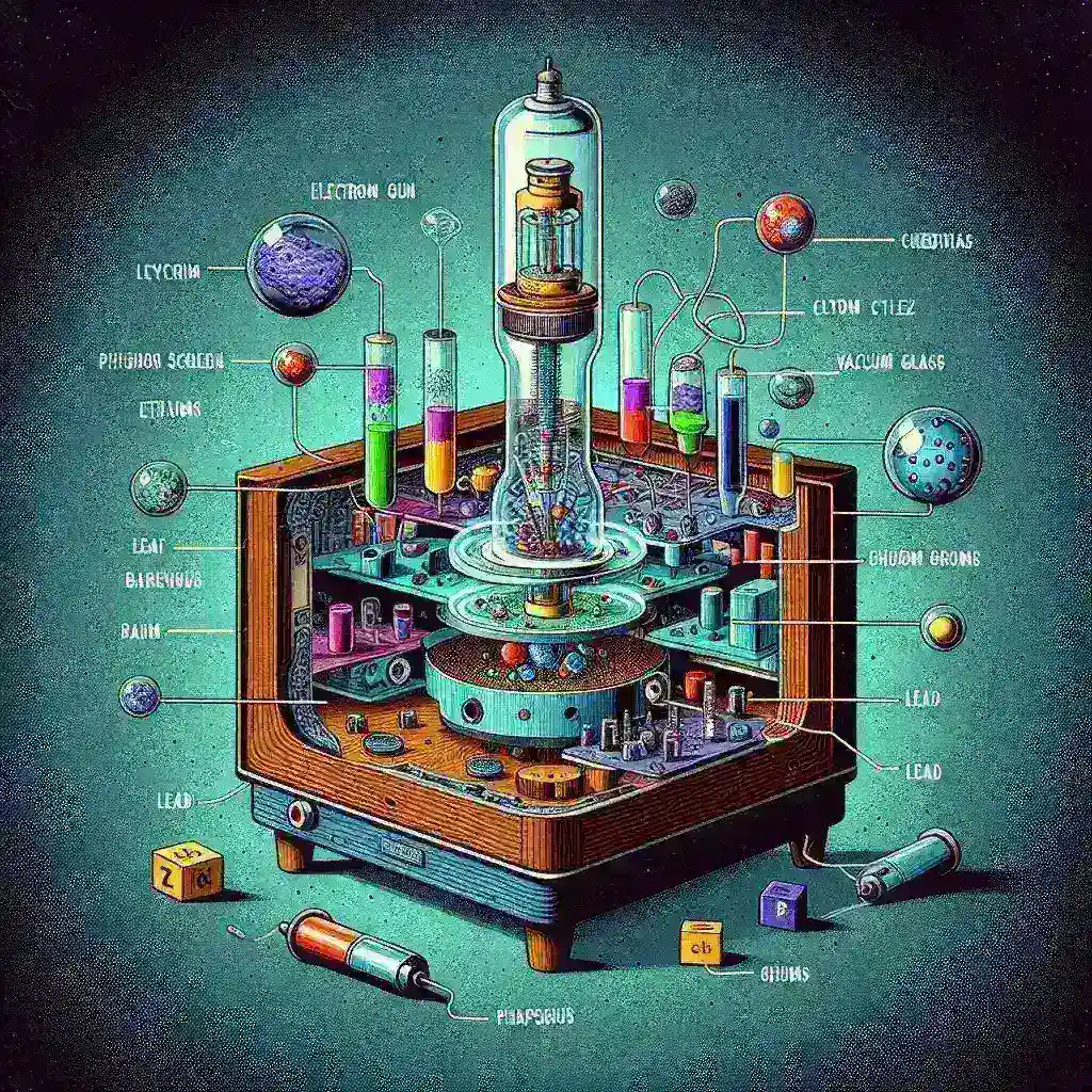 What chemicals are in a CRT?