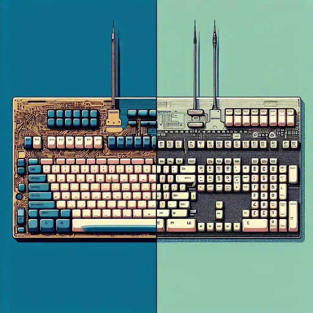 How do split ergonomic keyboards with orthogonal key layouts differ from standard designs?