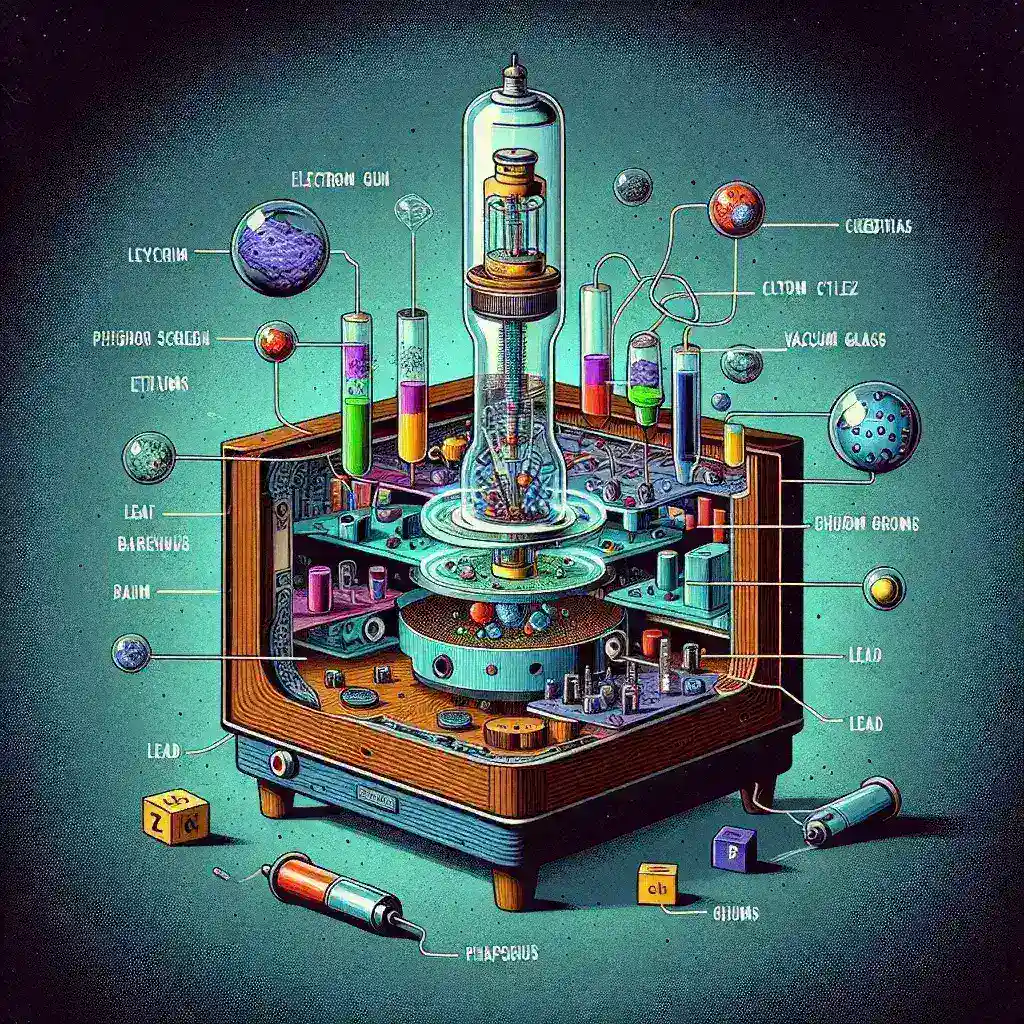 What chemicals are in a CRT?